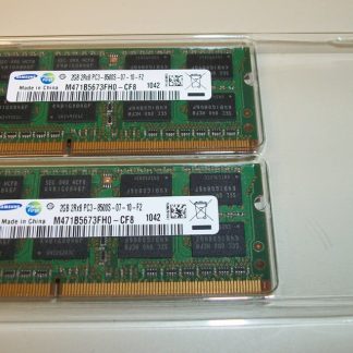 4GB: 2 x 2GB Samsung PC3-8500S SO-DIMM DDR3 SDRAM MacBook Laptop Memory RAM