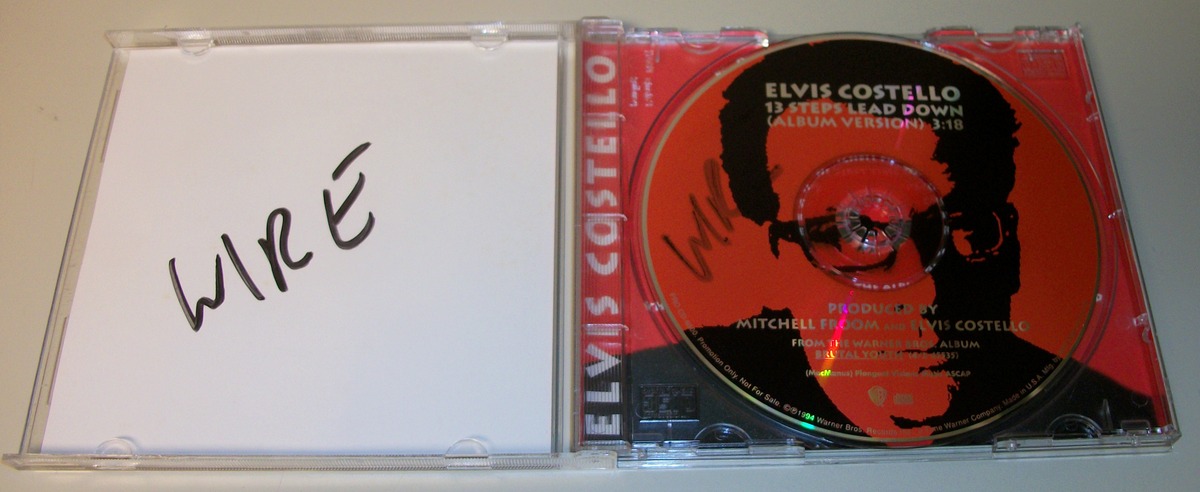 Elvis Costello 13 Steps Lead Down Promotional Single CD 1994 Warner Brothers - Image 2