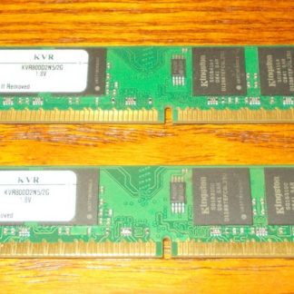 4GB: 2 x 2GB Kingston PC2-800 DIMM DDR2 SDRAM Low Profile Desktop PC Memory RAM KVR800D2N5/2G