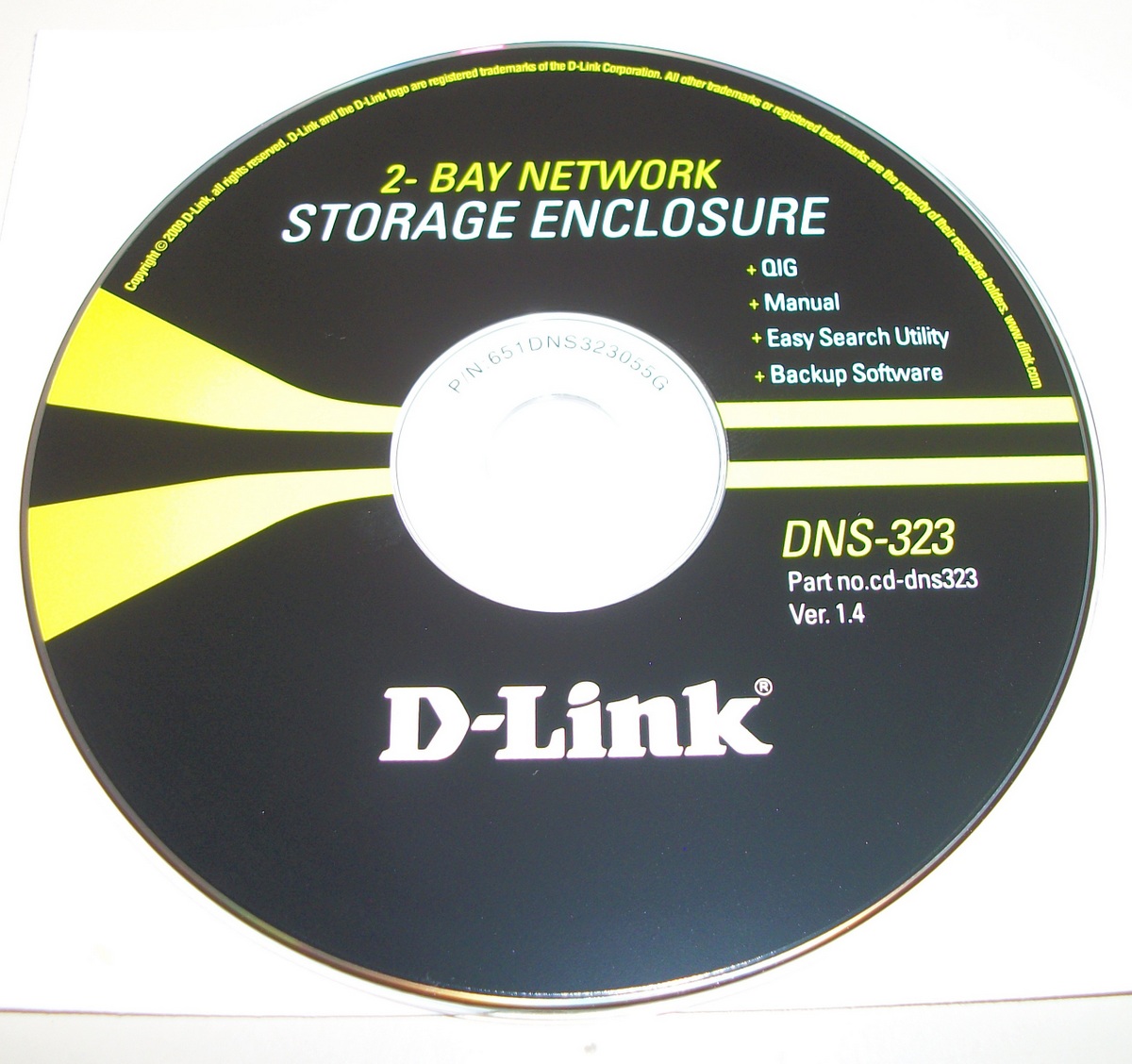 ISO Image of Original Support CD Disc for D-Link DNS-323 DNS323 NAS 2-Bay Storage Enclosure
