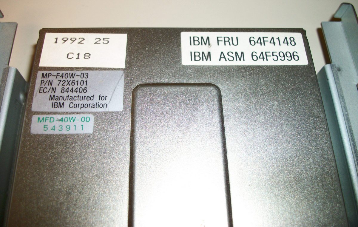 Sony MP-F40W-00 2.88MB Floppy Disk Drive FDD Diskette for IBM FRU 64F4148 & Sled - Image 3