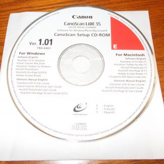 ISO Image of Canon CanoScan LIDE 35 Scanner Driver Disc