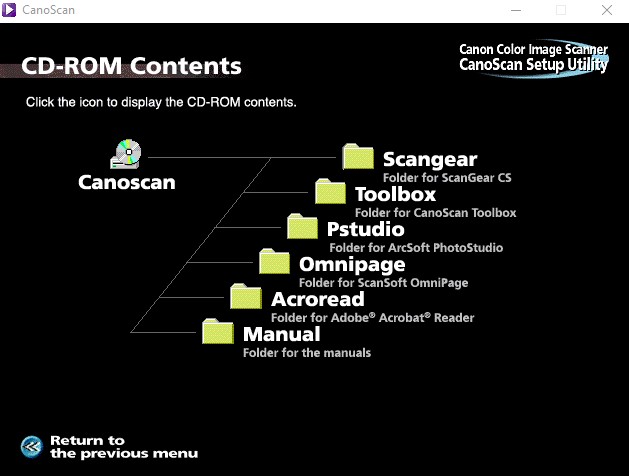 ISO Image of Canon CanoScan LIDE 35 Scanner Driver Disc - Image 3