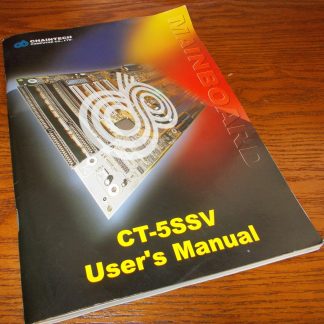 Chaintech CT-5SSV Socket 7 Mainboard Motherboard Original User's Manual Guide Book