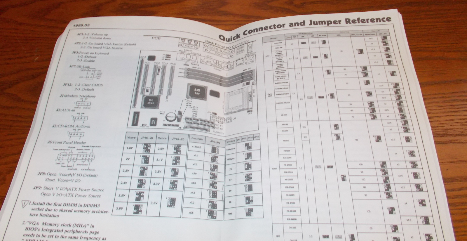 Chaintech CT-5SSV Socket 7 Mainboard Motherboard Original User's Manual Guide Book - Image 4