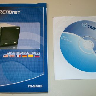 TrendNet TS-S402 2 Bay NAS Storage Enclosure Quick Install Guide & Support CD