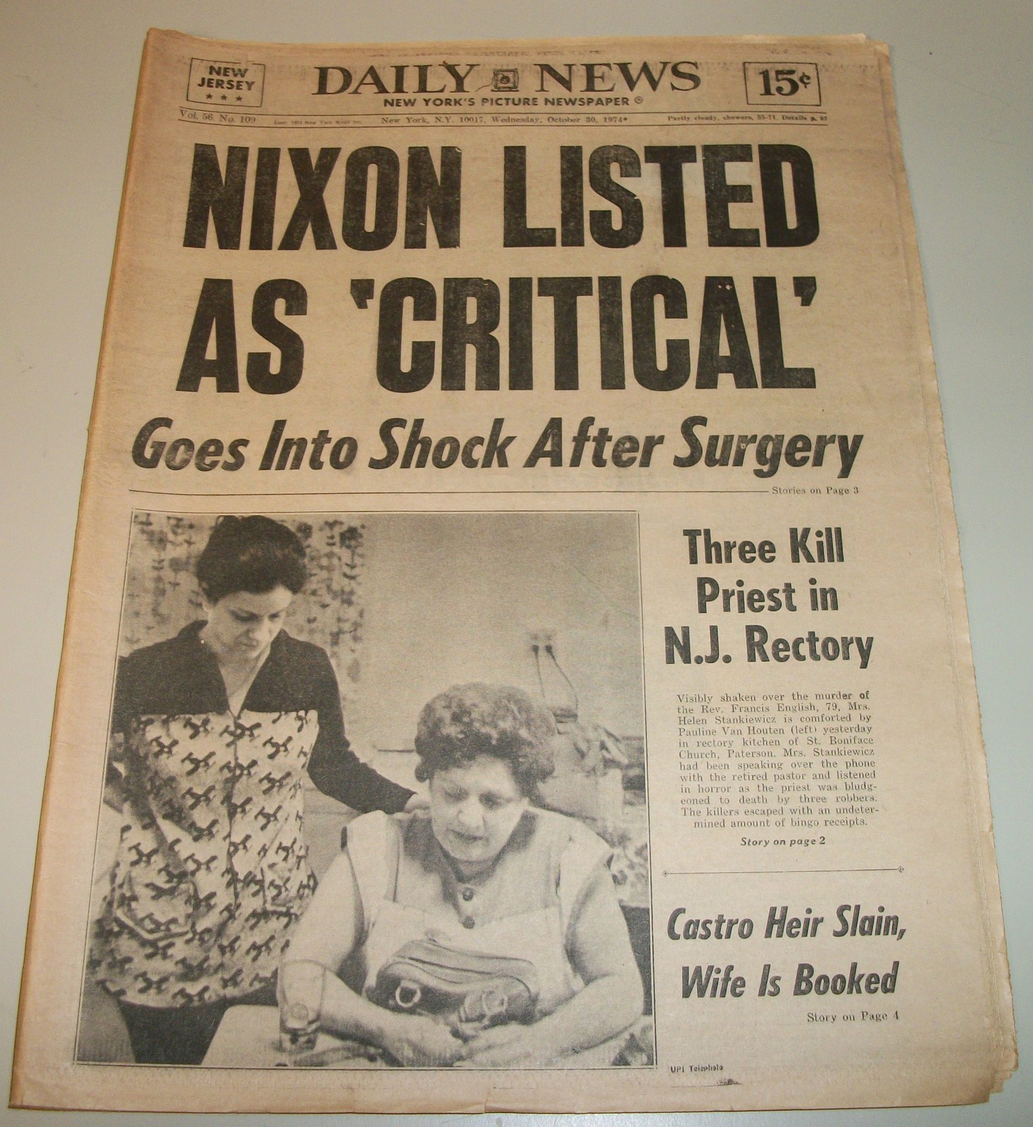 Daily News - Wednesday October 30, 1974 Muhammad Ali Beats George Foreman Zaire - Image 2