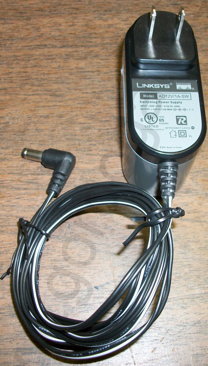 Linksys AD12V/1A-SW AC Adapter Power Supply