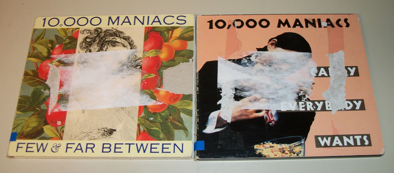 Lot of 2 10,000 Maniacs CDs: Few & Far Between & Candy Everybody Wants 1992 1993