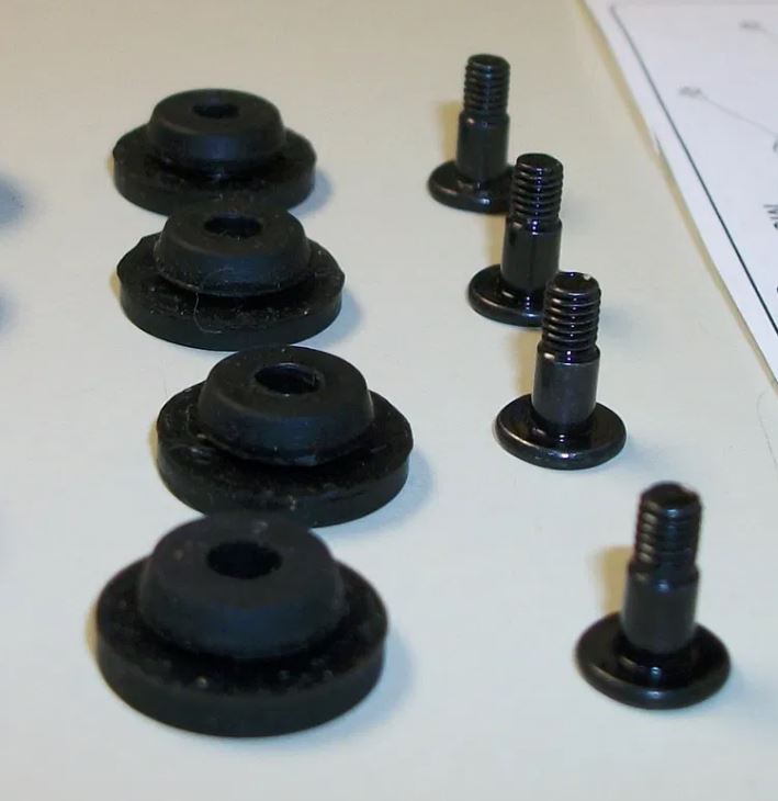 Lot of 4 M3 Thread x 8mm Step Screws w/ Grommets for 2.5" HDD Cooler Master Elite 110 - Image 3