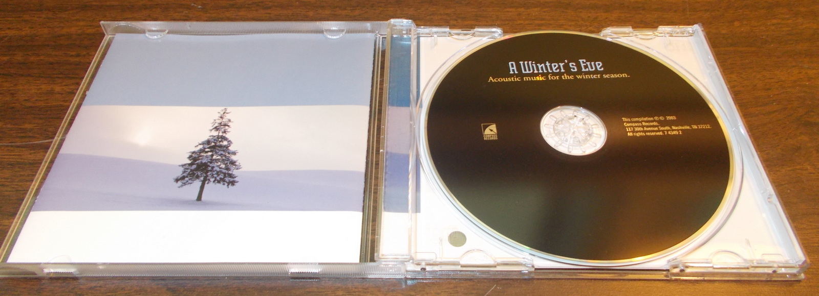 A Winter's Eve Acoustic Music CD Compass Records 2003 Celtic New Age Bluegrass... - Image 2