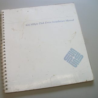 Sun Microsystems 424 MByte Disk Drive Installation Guide User's Manual (1992)