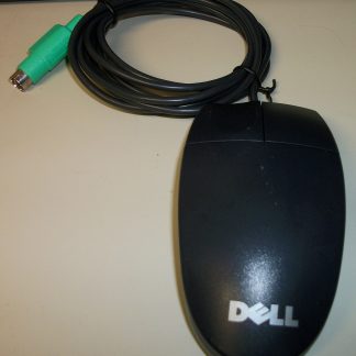 Dell Logitech PS2 PS/2 2 Button Black Ball Roller Mouse M-SAW34 501467-0000
