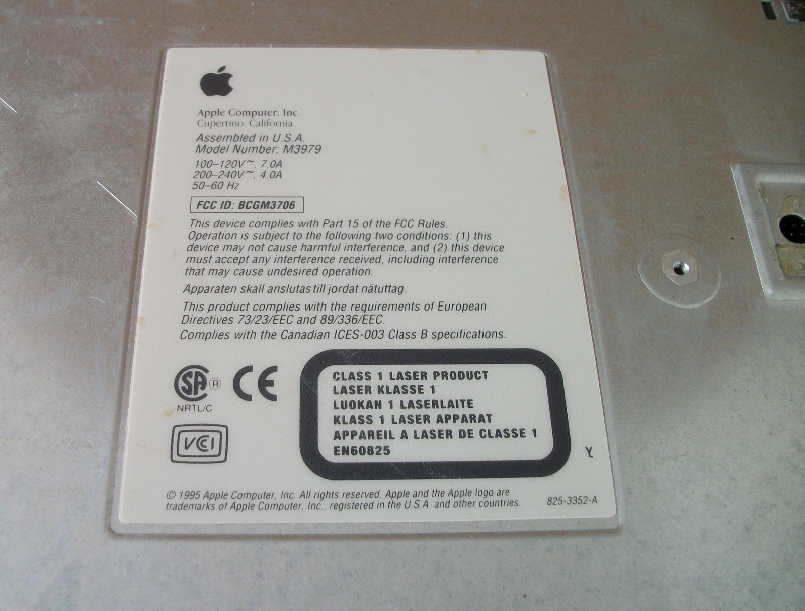 Apple Power Macintosh PowerMac 7200/90 90MHz PowerPC 601 24MB RAM NO HDD - Image 8