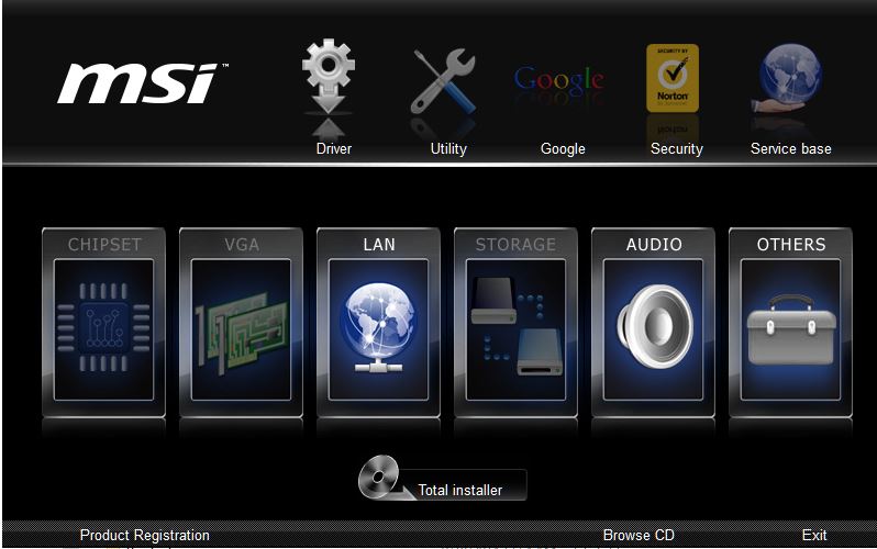 ISO Image of Original Driver DVD Disc for MSI AM1I ITX Motherboard 2014 - Image 2