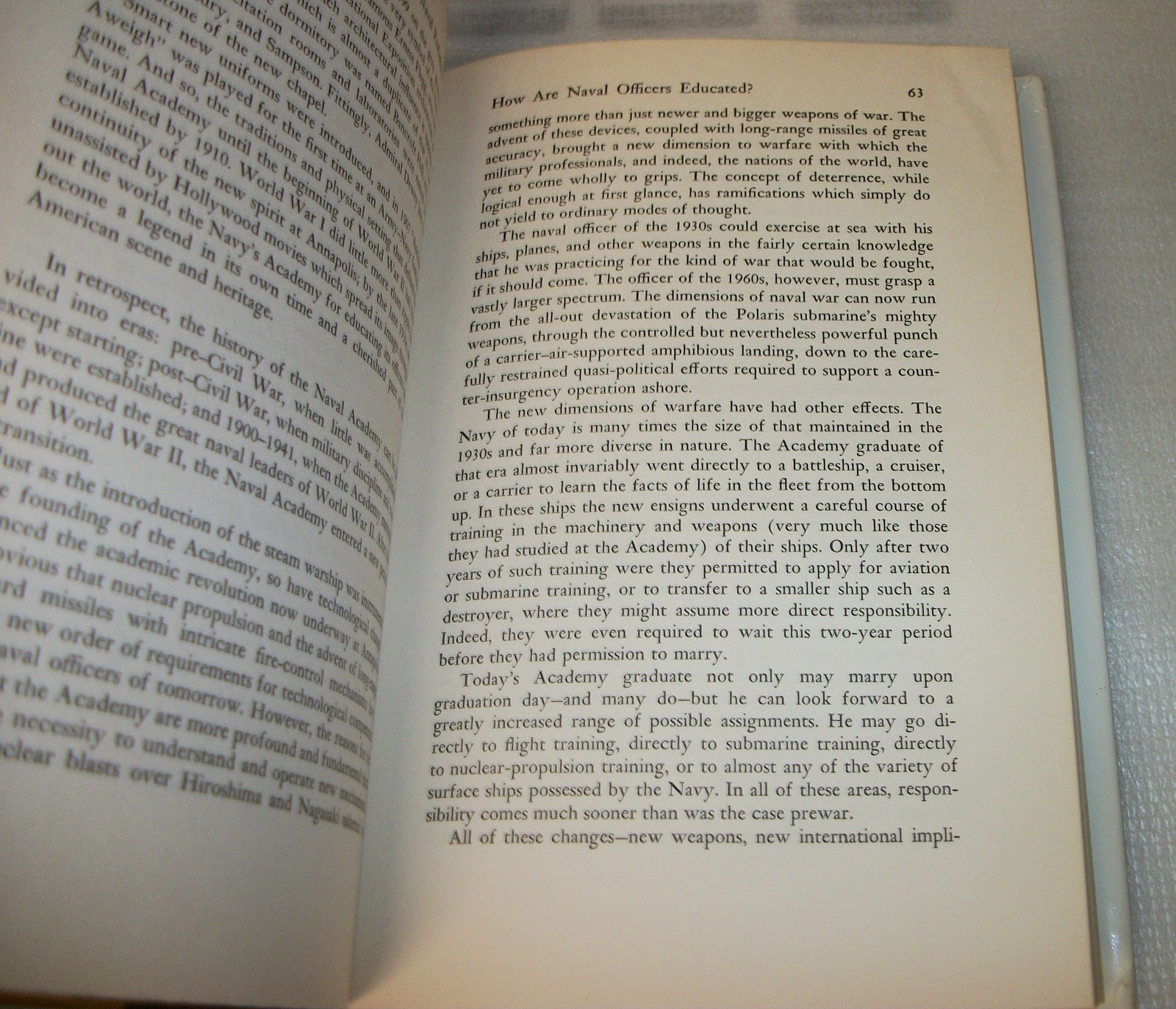 The Naval Profession by Rear Admiral James Calvert Hardcover Book Officer 1965 - Image 6