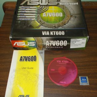 Original Box, Manual, Driver CD Disc for Asus A7V600 Socket A Motherboard 2003