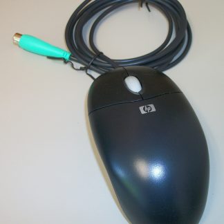 HP Logitech PS2 PS/2 2 Button Black Ball Roller Scroll Mouse M-SBJ96 390937-001