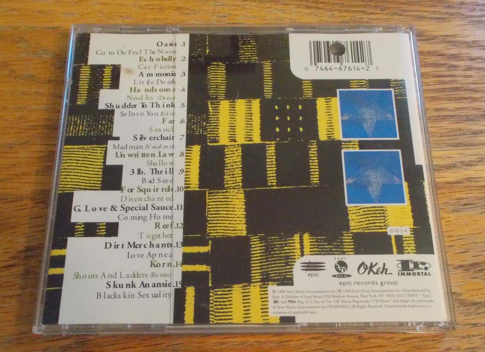 Tonnage 2 A Compilation CD Compact Disc Alt Indie Rock Music Epic Records 1996 - Image 3