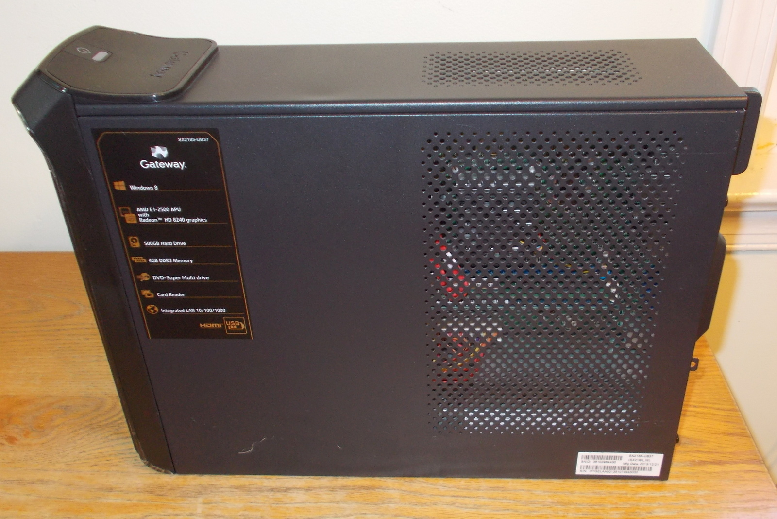 Gateway SX2185 SFF Slim Desktop PC Computer 8GB RAM 120GB SSD AMD E1 Linux Mint 19.3 - Image 2