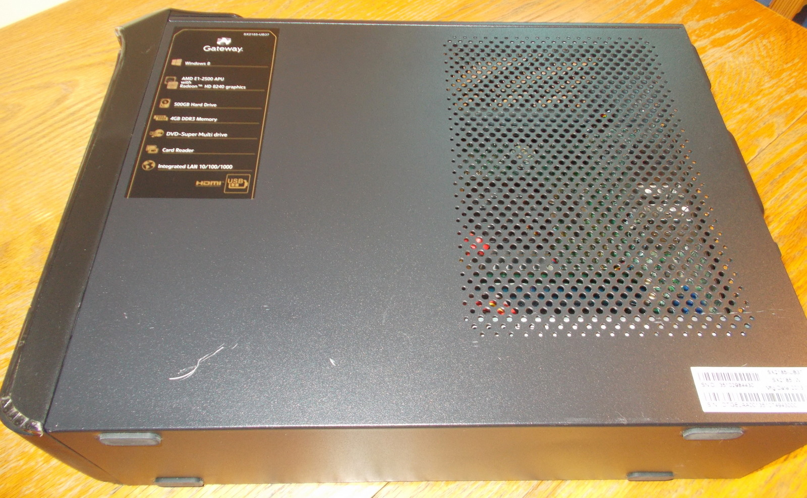 Gateway SX2185 SFF Slim Desktop PC Computer 8GB RAM 120GB SSD AMD E1 Linux Mint 19.3 - Image 7