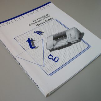 HP Hewlett Packard PaintJet XL Color Graphics Printer User's Guide Manual (1990)