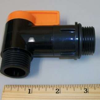 Fiskars Black & Orange Plastic Rain Collection Barrel Spigot Faucet Tap Spout Valve