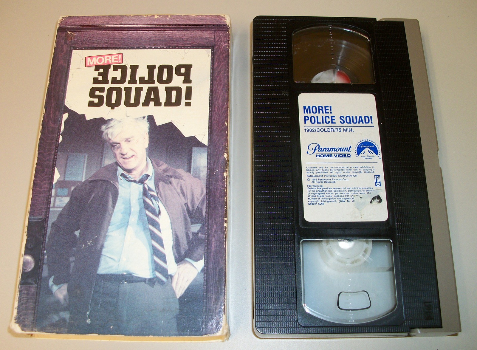 More! Police Squad! Leslie Nielsen Alan North Abrahams Zucker VHS Paramount 1985
