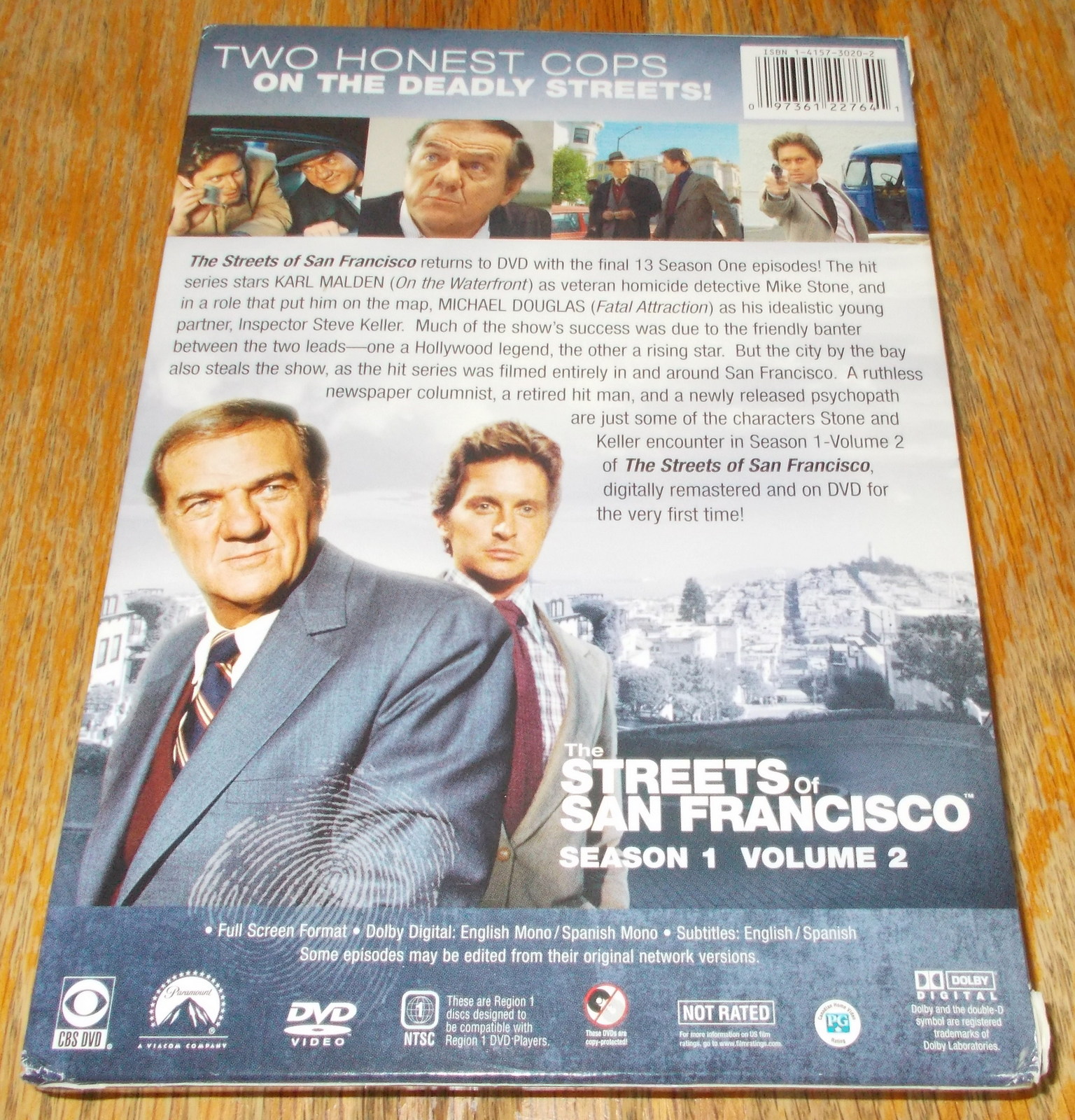 The Streets of San Francisco Season 1 Volume 2 on DVDs w/ Case 4 Discs Region 1 - Image 2