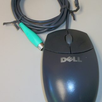 Dell Logitech PS2 PS/2 2 Button Black Ball Type Roller Scroll Mouse M-S69 6U220