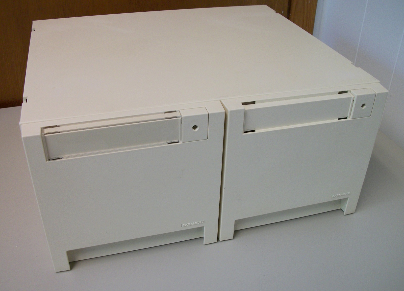 EX2QNENT 5.25" Plastic 2 Drawer Floppy Disk Diskette Storage Holder Box Container