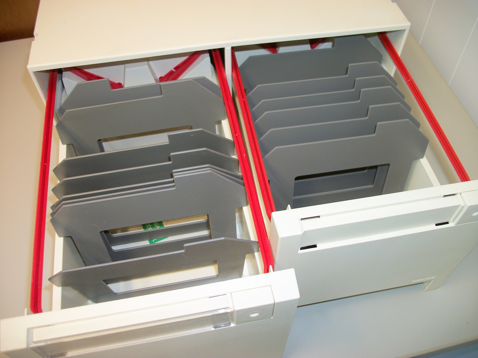 EX2QNENT 5.25" Plastic 2 Drawer Floppy Disk Diskette Storage Holder Box Container - Image 4