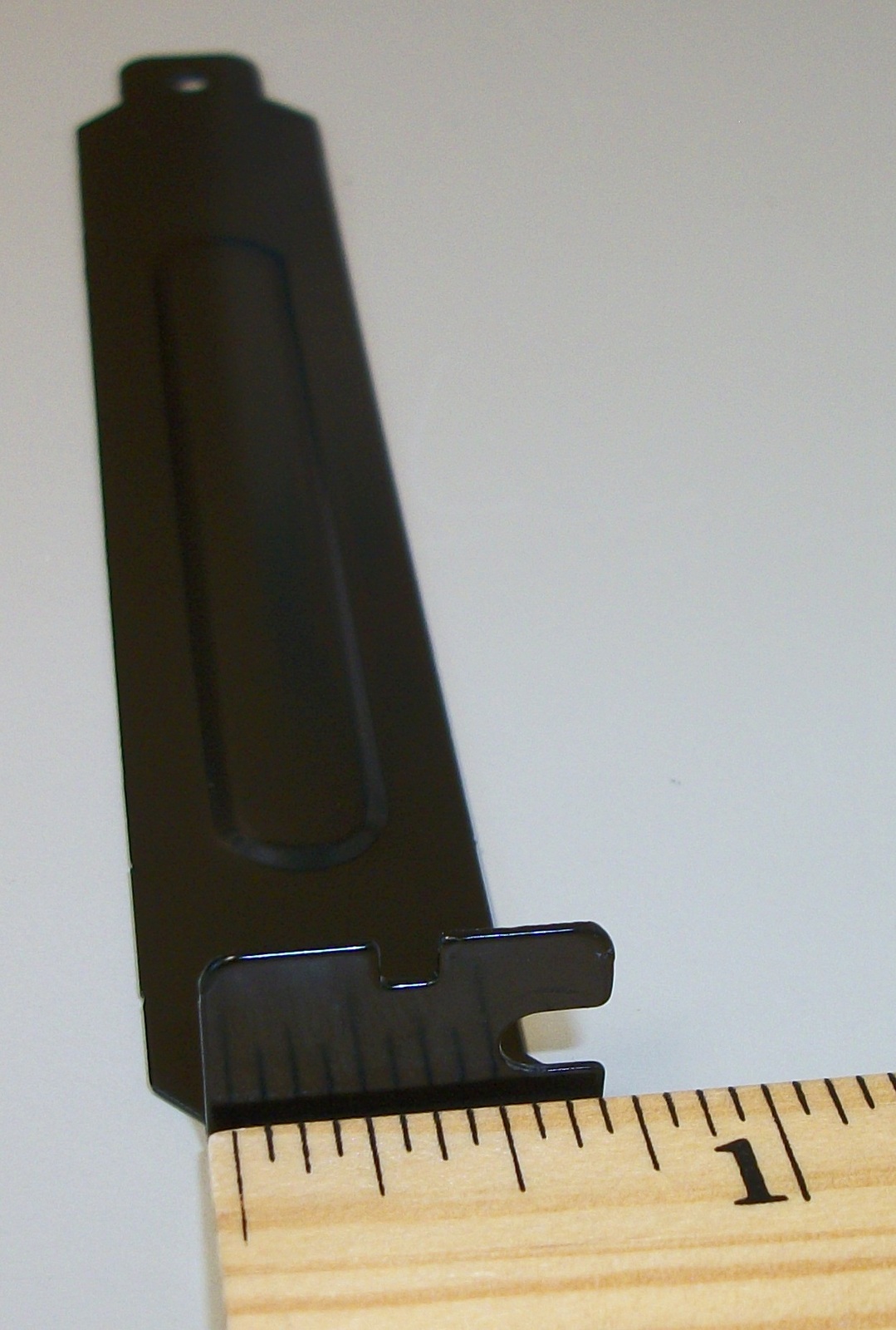 Solid Black Steel PCIe Slot Cover Bracket For Cooler Master Elite 110 ITX Case - Image 2