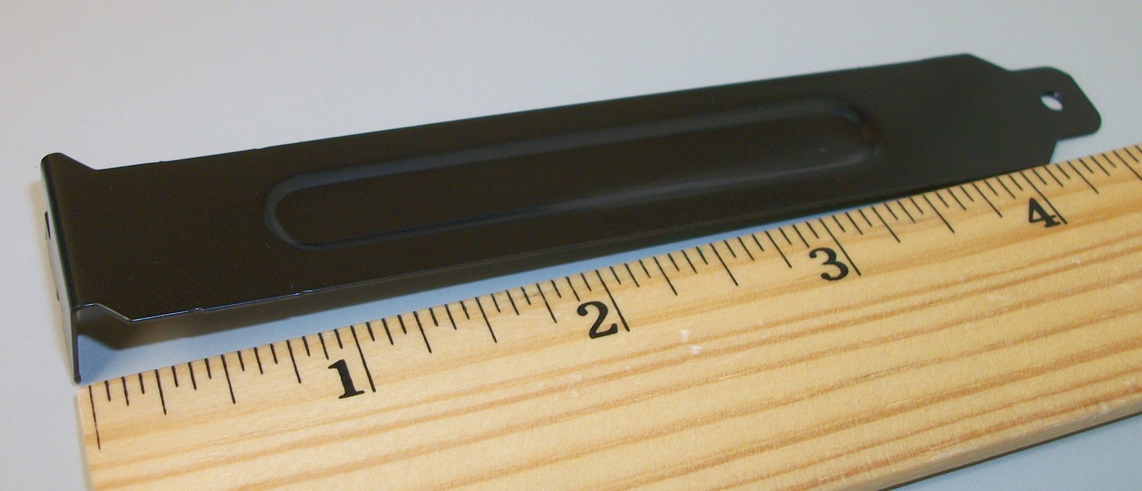 Solid Black Steel PCIe Slot Cover Bracket For Cooler Master Elite 110 ITX Case - Image 3