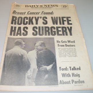 New York Daily News October 18, 1974 President Ford Oakland A's Win World Series