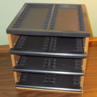 Faux Wood & Plastic 3 Drawer Storage Holder Box Container for 90 Cassette Tapes