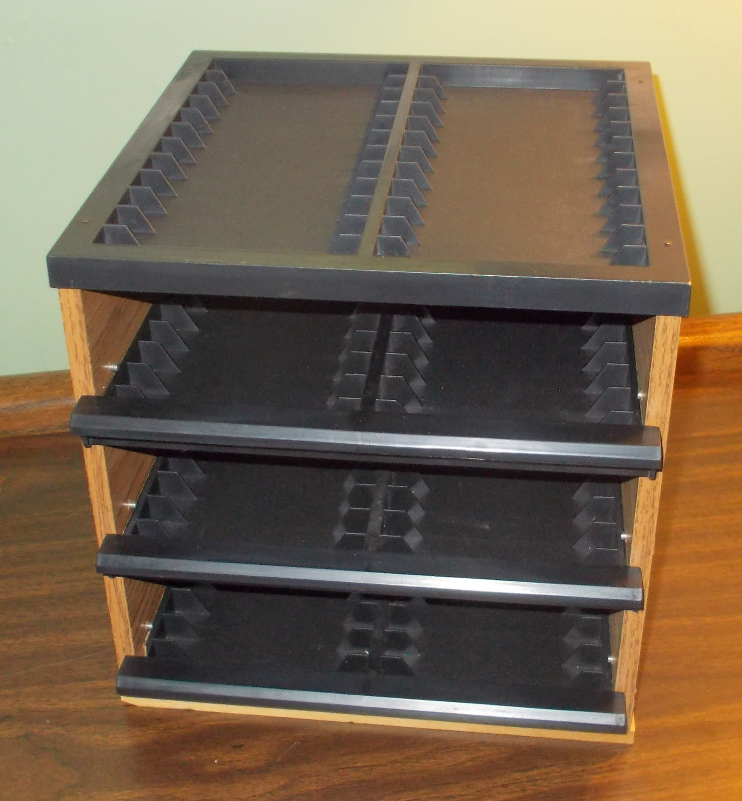 Faux Wood & Plastic 3 Drawer Storage Holder Box Container for 90 Cassette Tapes