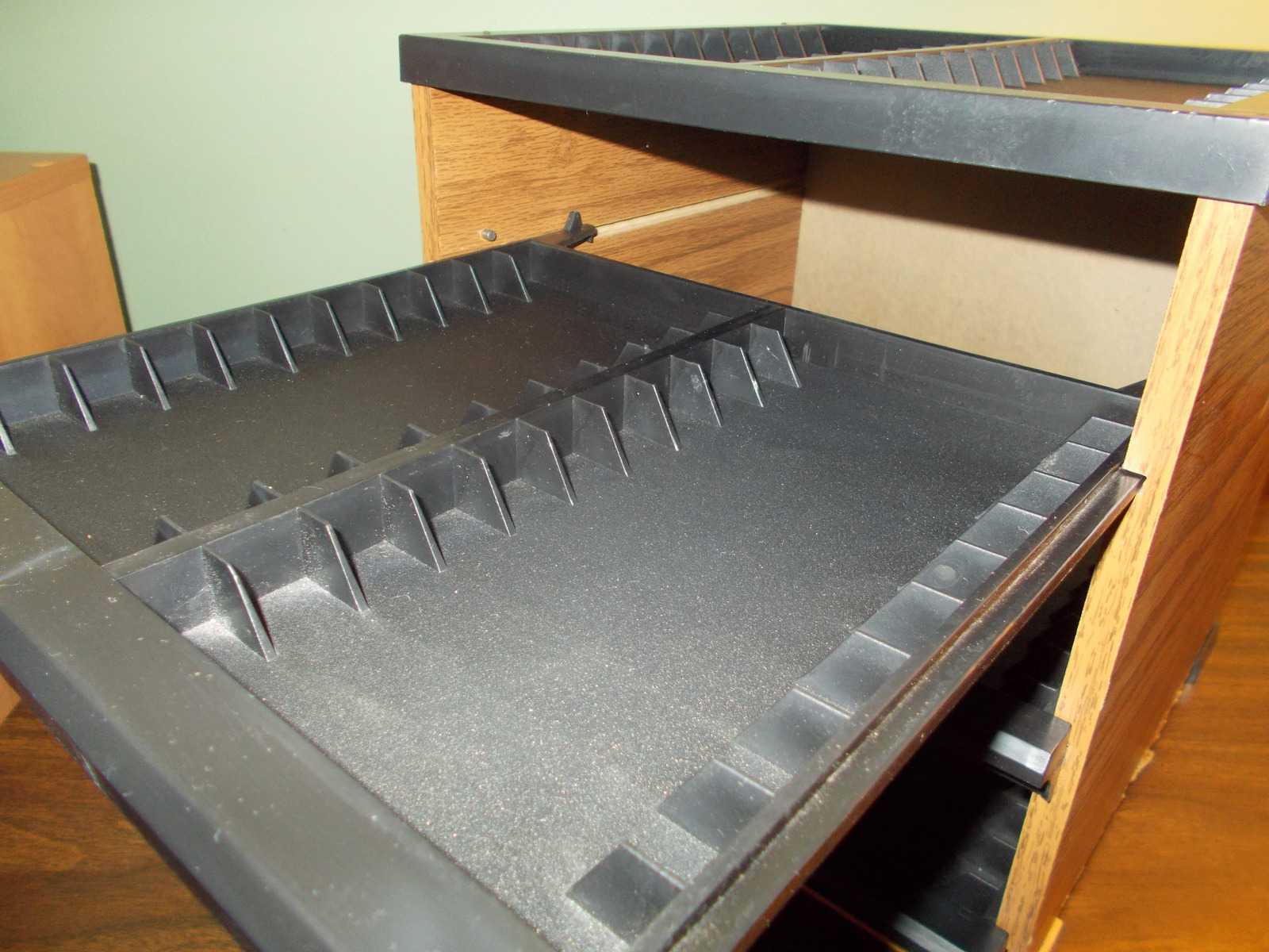 Faux Wood & Plastic 3 Drawer Storage Holder Box Container for 90 Cassette Tapes - Image 3