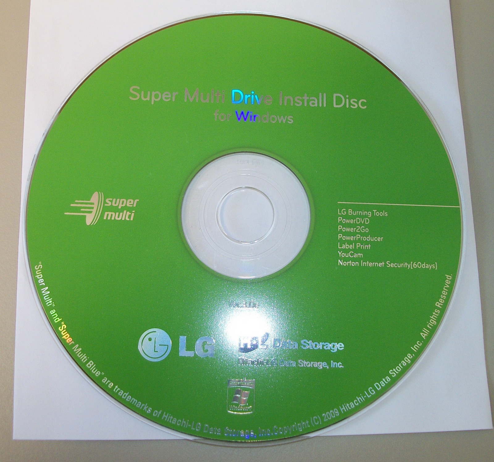 ISO Image of LG Super Multi Drive Install Disc for Windows 2009 - Image 2