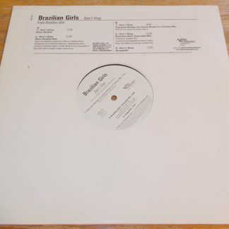 Brazilian Girls Don't Stop Vinyl Record 12" 33RPM Verve Promo 2005 Electronic Dance
