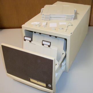 WilsonJones 5.25" Plastic 1 Drawer Floppy Disk Diskette Storage Holder Box 029-100