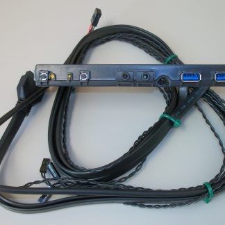 New Orange LED I/O IO Panel USB Audio Power Reset Switch for Corsair Graphite 230T