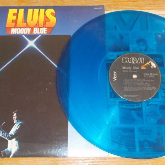 Elvis Presley Moody Blue 33 1/3 RPM Blue Vinyl 12" Record RCA AFL1-2428 1977