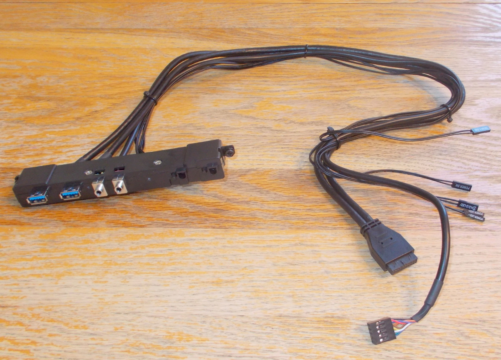 New Front I O IO Panel USB Audio Power Reset Switch For Corsair Carbide 