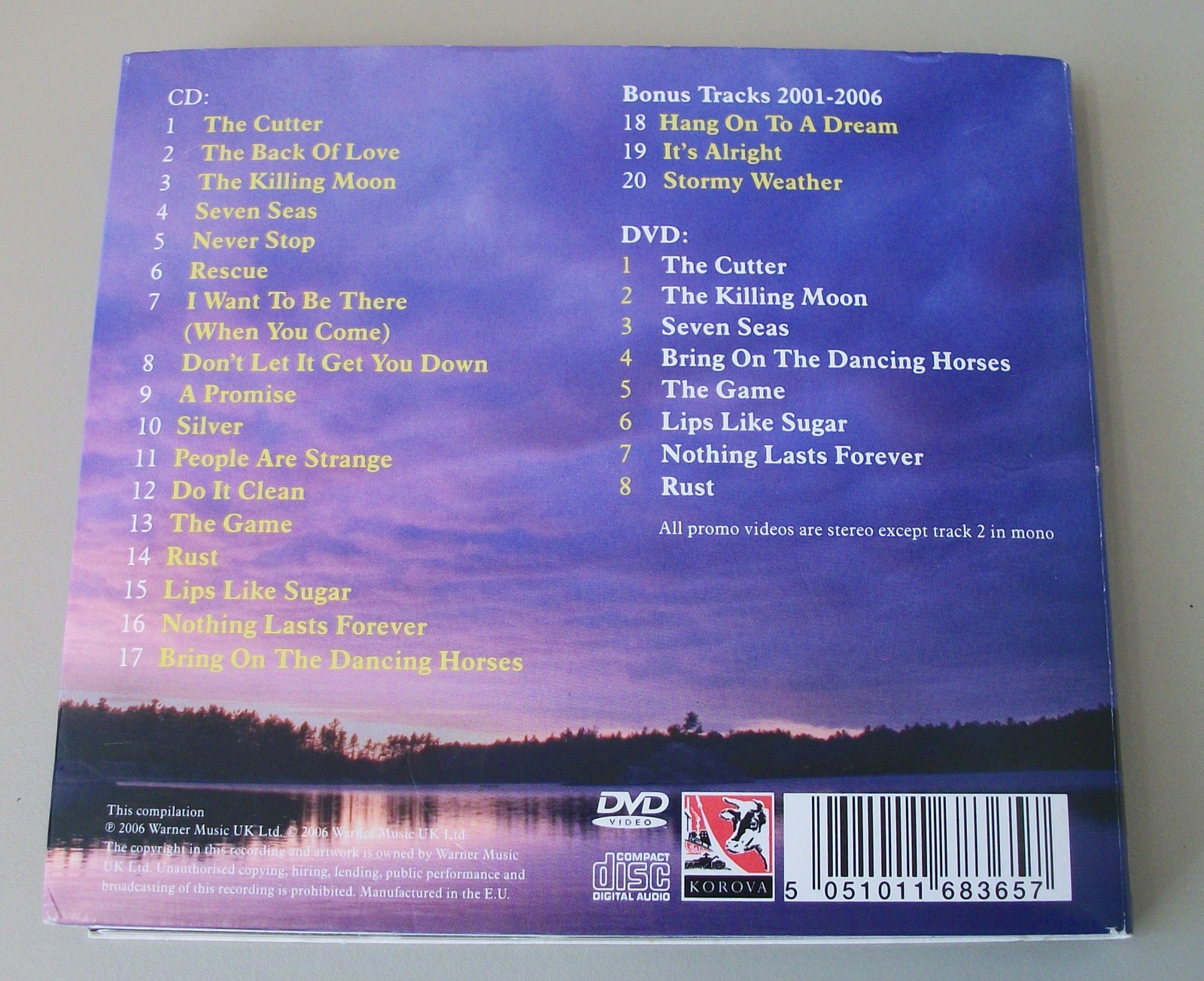 Very Best of Echo & Bunnymen More Songs To Learn Sing CD & DVD Warner UK 2006 - Image 4