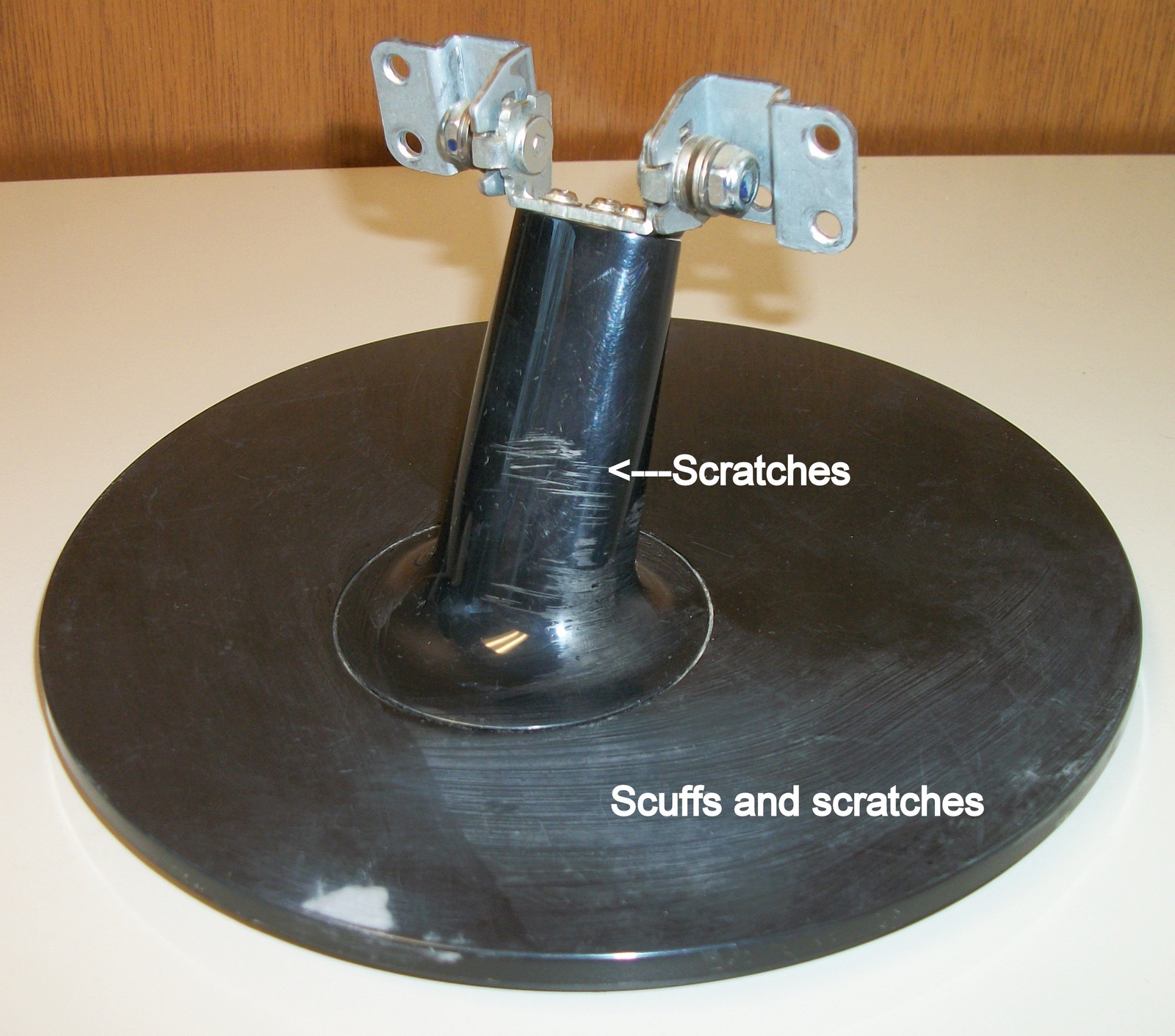 Black Asus VS247H-P Monitor Screen Display Stand Base w/ Screws Nubs Used Cond. - Image 4