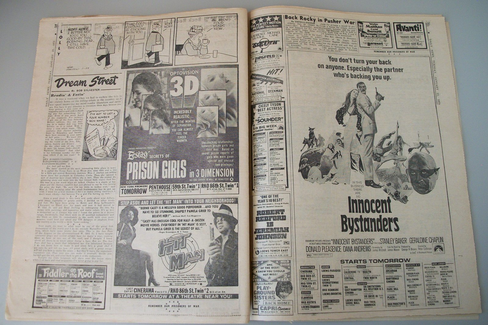 New York Daily News 23 January 1973 Death President Johnson LBJ Foreman Frazier - Image 12