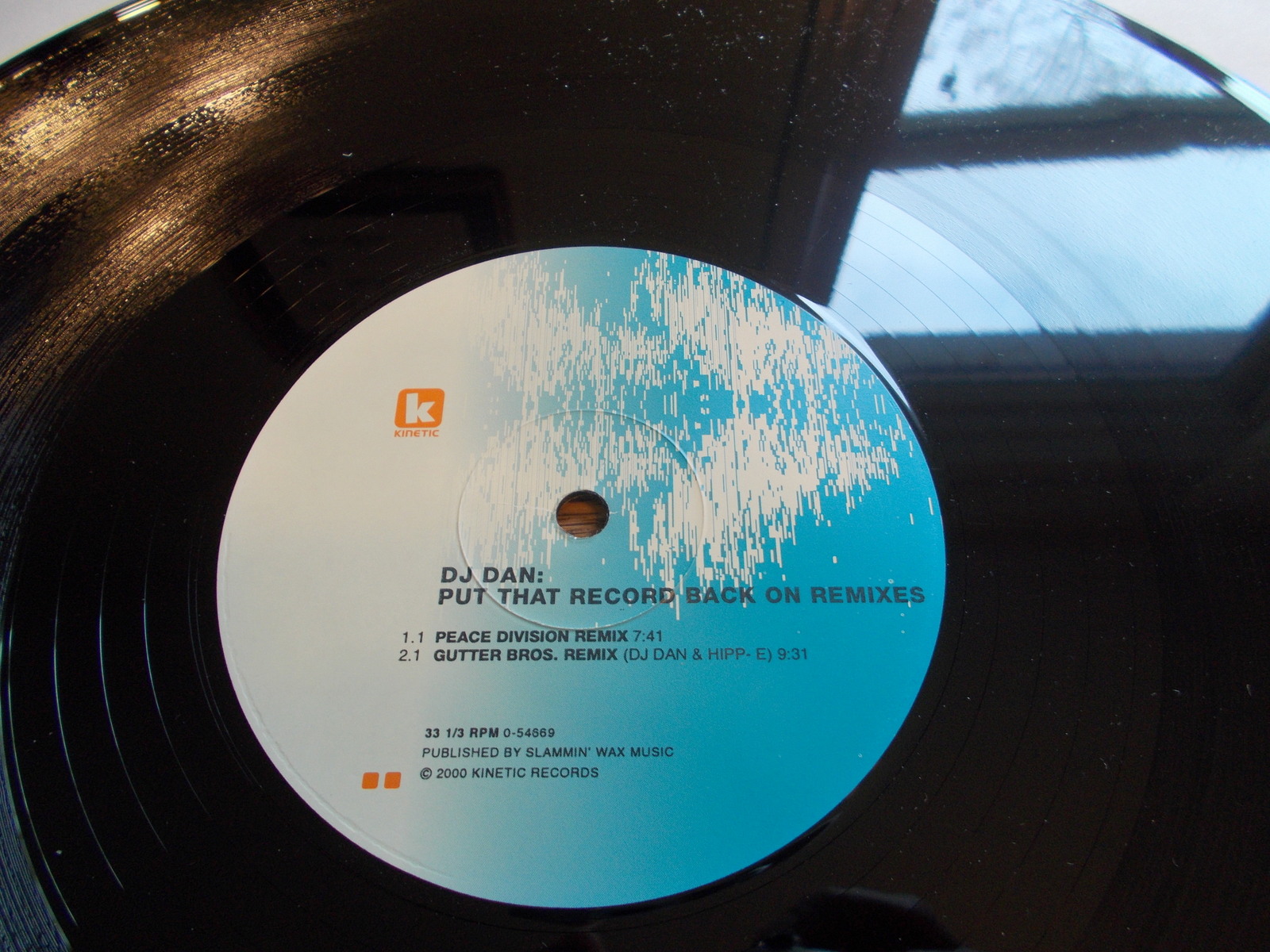 DJ Dan Put That Record Back On Remixes 331/3 RPM Vinyl 12" Record Kinetic 2000 - Image 8