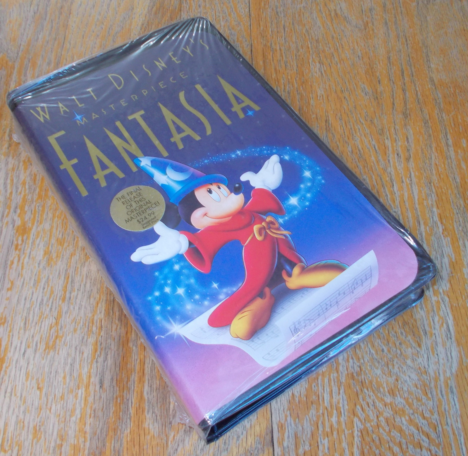 Walt Disney's Masterpiece Fantasia Home Video VHS Clamshell Box 1991 1132 NTSC