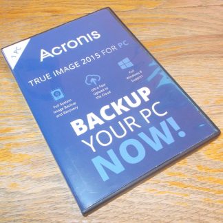 Acronis True Image 2015 For 1 Computer PC Backup Recovery Software w/ Disc, SN